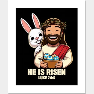 Luke 24:6 He Is Risen Posters and Art